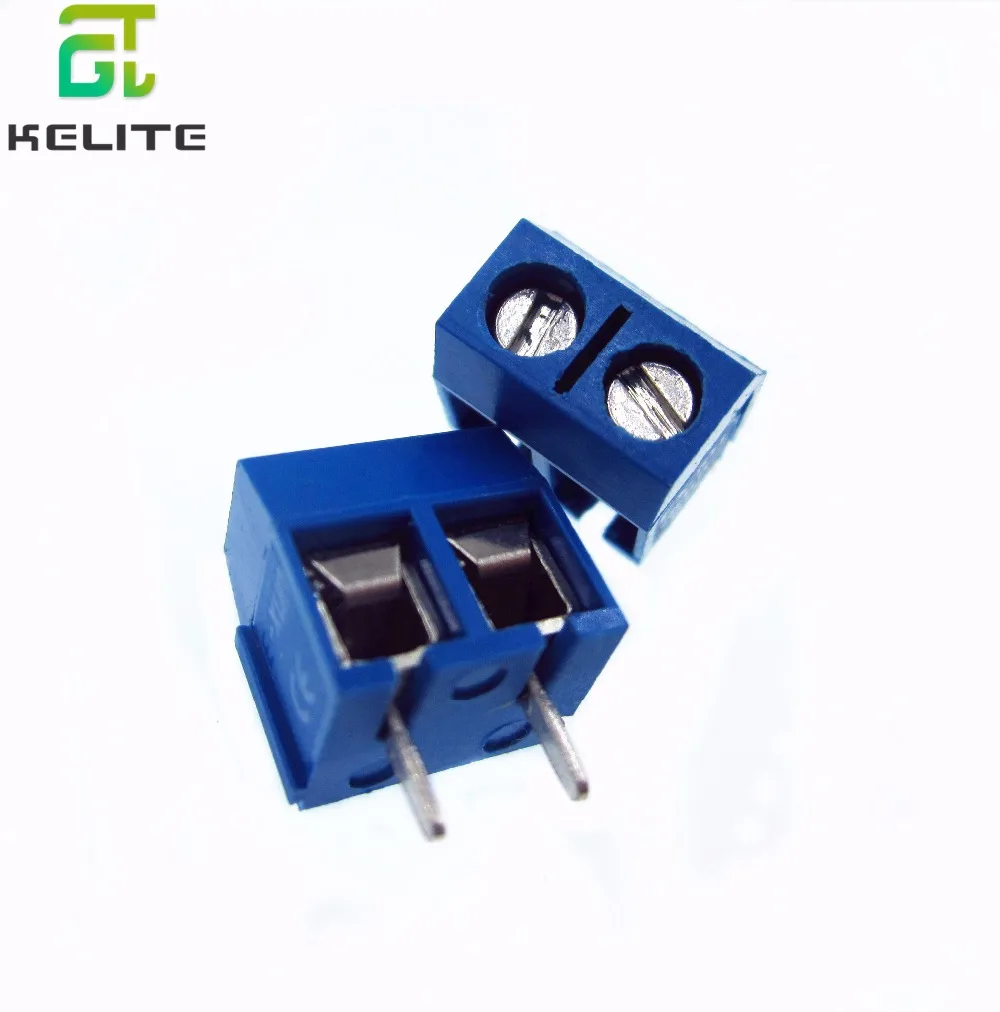 50pcs 5.08mm Pitch 2P Screw Terminal Block Connector 2 Pin Screw Terminal Block Connector 200pcs/lot in stock