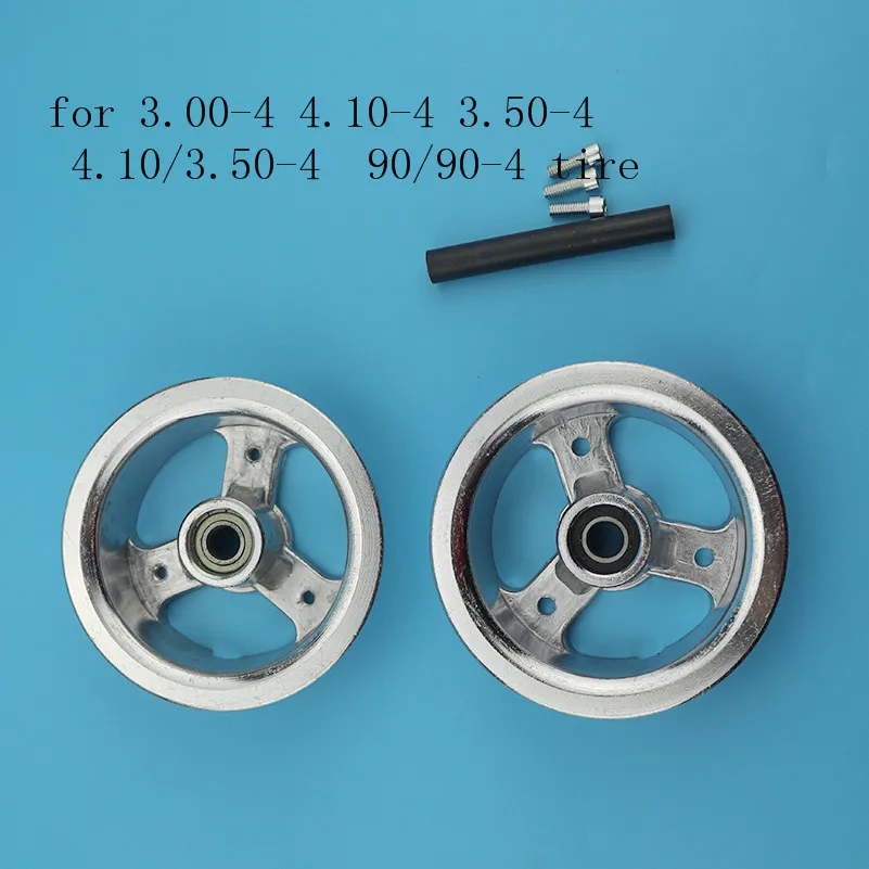 

Mini motorcycle rim 3.00-4 3.50-4 4.10-4 4.10/3.50-4 90/90-4 tyre tire use 4 inch aluminum wheel hub for gas Electric scooter