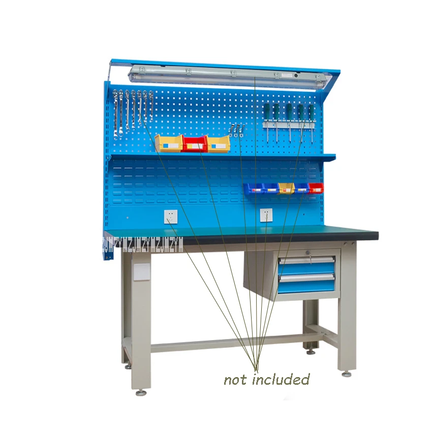 

QG-GZT003 Heavy Workshop Antistatic Operating Platform Stainless Steel Test Maintenance Workbench With 920mm Hanging Board