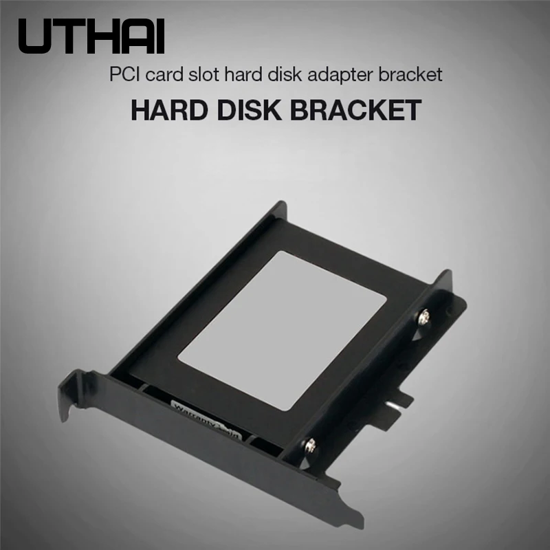 UTHAI G02 PCI Slot 2.5 Inch HDD/SSD  Mounting Bracket Hard Drive Adapter Chassis Rear Bracket Plastic