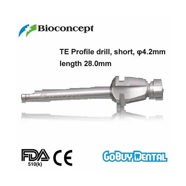 

Straumann Compatible Dental Implant Instruments TE Profile drill, D4.2,WN,L28.0