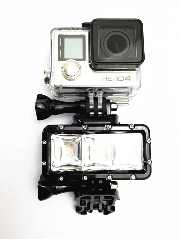 Podwodne wypełnienie światło LED lampa światła latarka nurkowanie dla Gopro Hero 9 8 7 5 sesja SJ4000 SJ8/9/10 Xiaomi yi 4k Mijia EKEN H9 — zdjęcie 5