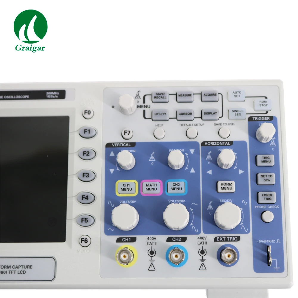 DSO5202B Oscilloscopio Digitale 2 Canali 200 Mhz Palmare Portatile LCD USB Oscilloscopi 1GSa/s Frequenza di Campionamento in Tempo Reale