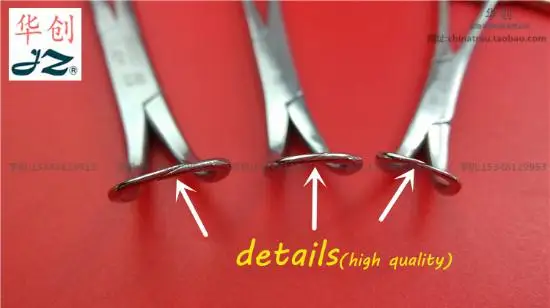 JZ Medical use forceps 304 stainless steel Clip Scarf Hole towel forceps pointed head with surgical PETS VET instrument JinZhong