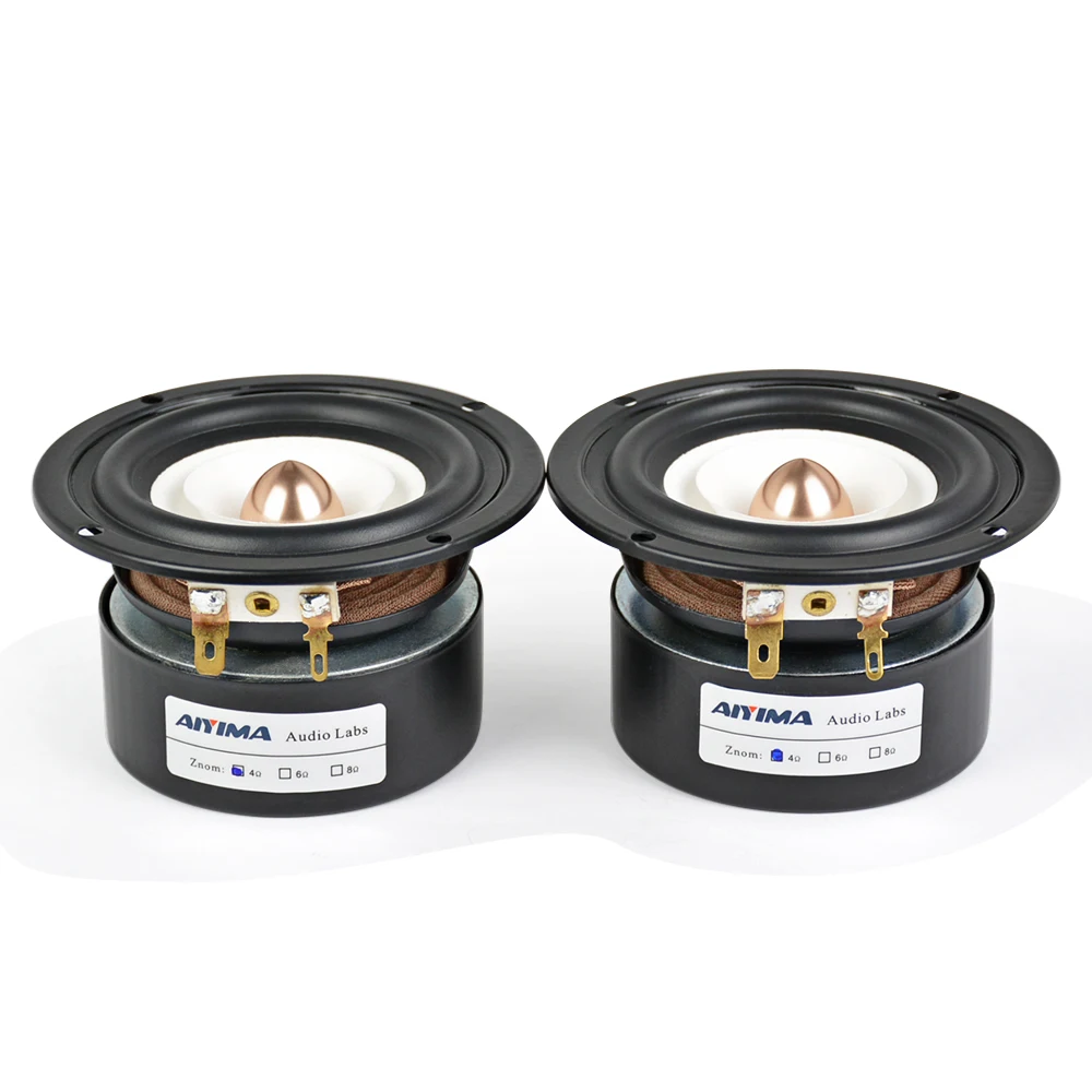 AIYIMA 2 sztuk 3 Cal Audio przenośny głośnik 4 8 Ohm 15W pełny zakres Hifi Bass Altavoz głośnik kina domowego nagłośnienie DIY