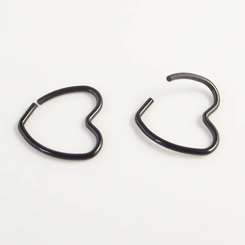 3pcs 16G 1.2mm Daith Orbital Piercing Earring Heart Titanium Tragus Ear Piercing Cartilage Body Jewelry