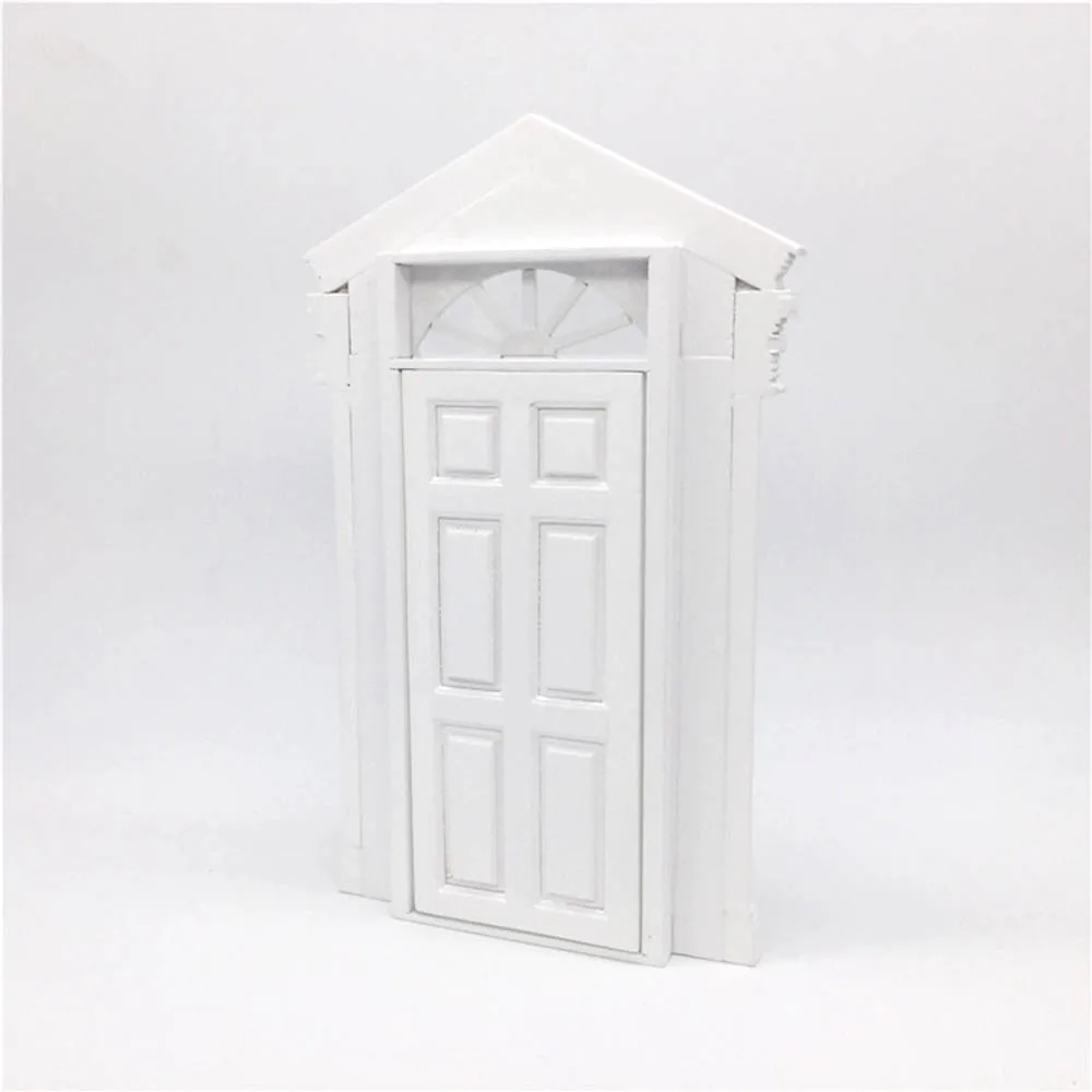 1/12 Dollhouse Miniature Accessori Mini di Legno Bianco 6 Porta di Graticcio di Simulazione Mobili Giocattoli di Modello della Bambola Decorazione