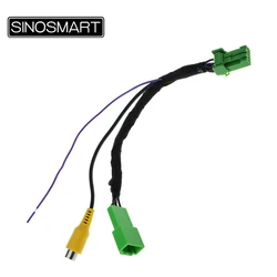 SINOSMART 5PIN Dual-Head Video Input Cable with 6V Output for Suzuki S-Cross Vitara OEM Screen | Reverse Camera CVBS Adapter C5