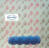 

7'' NCCTEC Background wallpaper flower mould FREE SHIPPING 180mm liquid wallpaper paint print roller tools