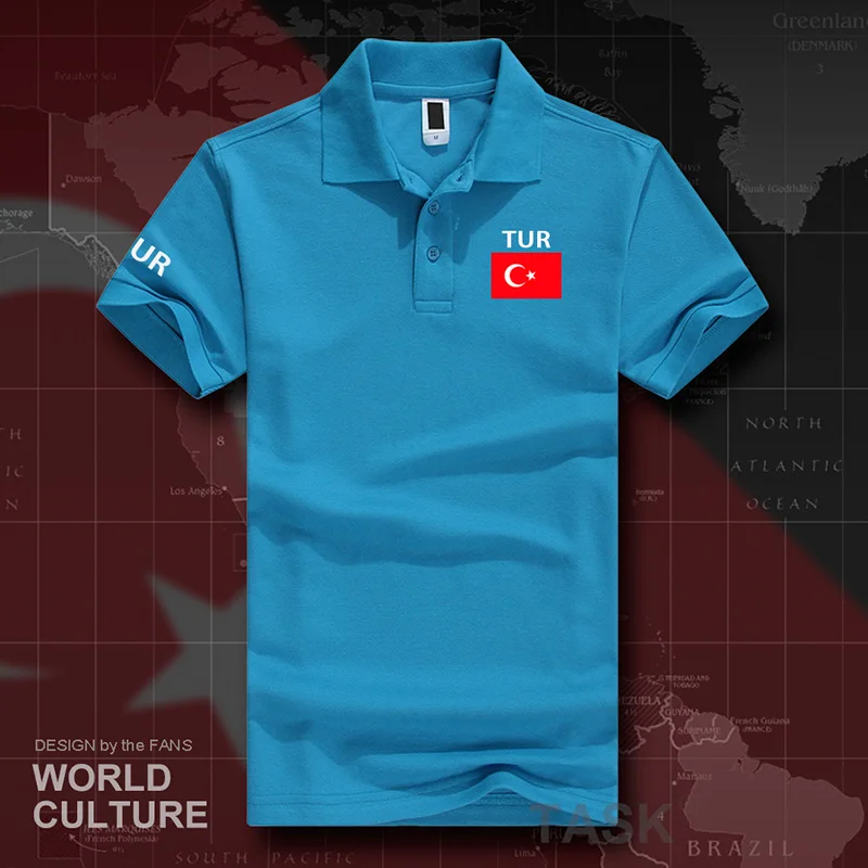 Turkey TUR polo shirts men short sleeve white brands printed for country 2017 cotton nation team flag new  Turkish Turk country