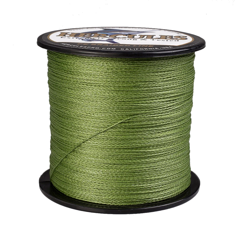 Hercules Braid Angelschnur PE Armeegrün 4 Stränge 100 m 300 m 500 m 1000 m 1500 m 2000 m Angeln6LB-100LB Webart superstarke Fäden – Detail 5