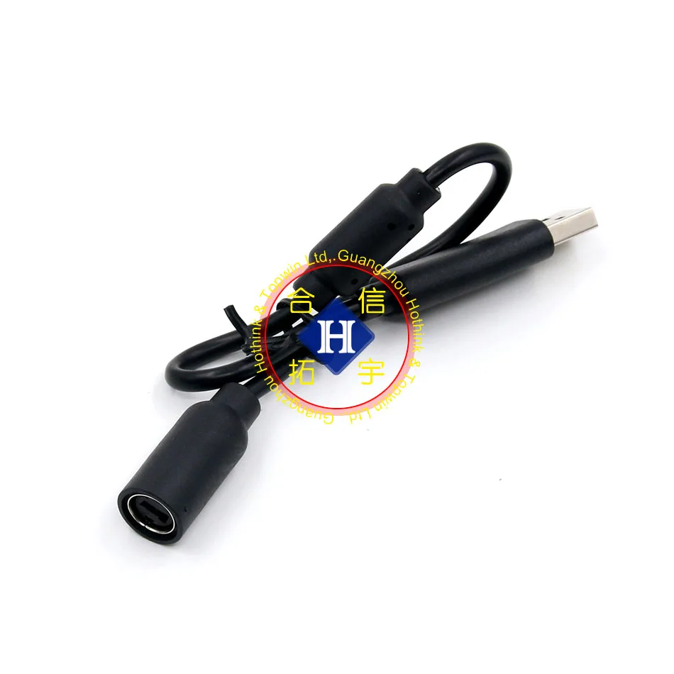 Hothink adaptador de cabo usb de fuga, para xbox 360/xbox 360 slim, extensão de controle com fio pc