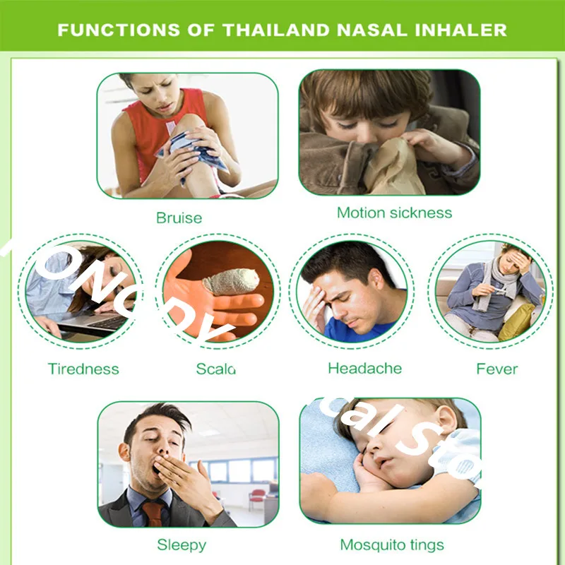 5/8/10 Pcs Nasal Inhaler Cure Colds and Nasal Congestion Stay up Refreshing Relieve Motion Dizziness Heat Stroke Mosquito