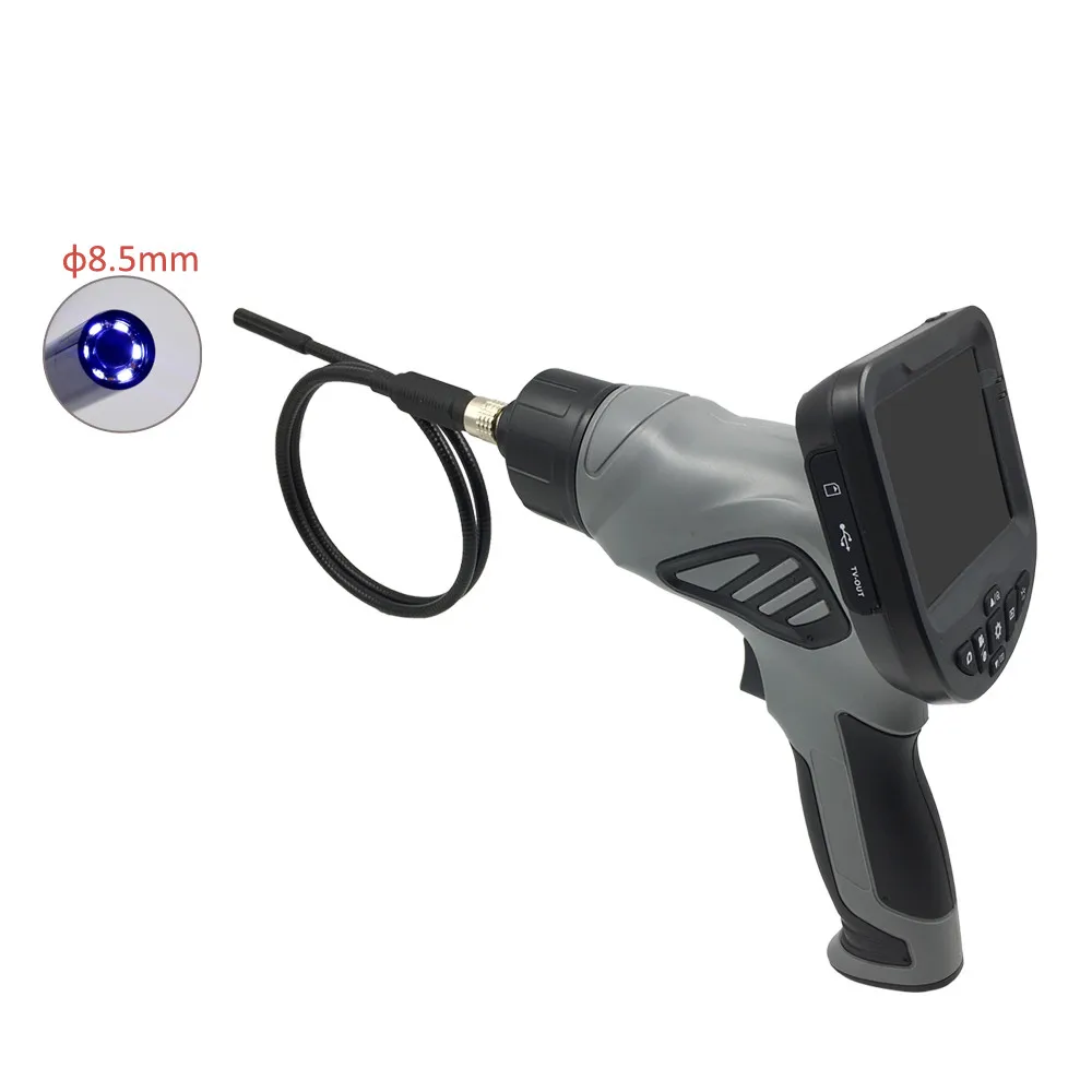 5.5/8.5MM High Sensitive Borescope Professional Digital Waterproof 6 LED Lamp Industrial Car Endoscope Inspect Auto Camera