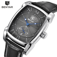 BENYAR Brand Luxury Men's Watch Date 30m Waterproof Clock Male Casual Quartz Watches Men Wrist Sport Watch erkek kol saati