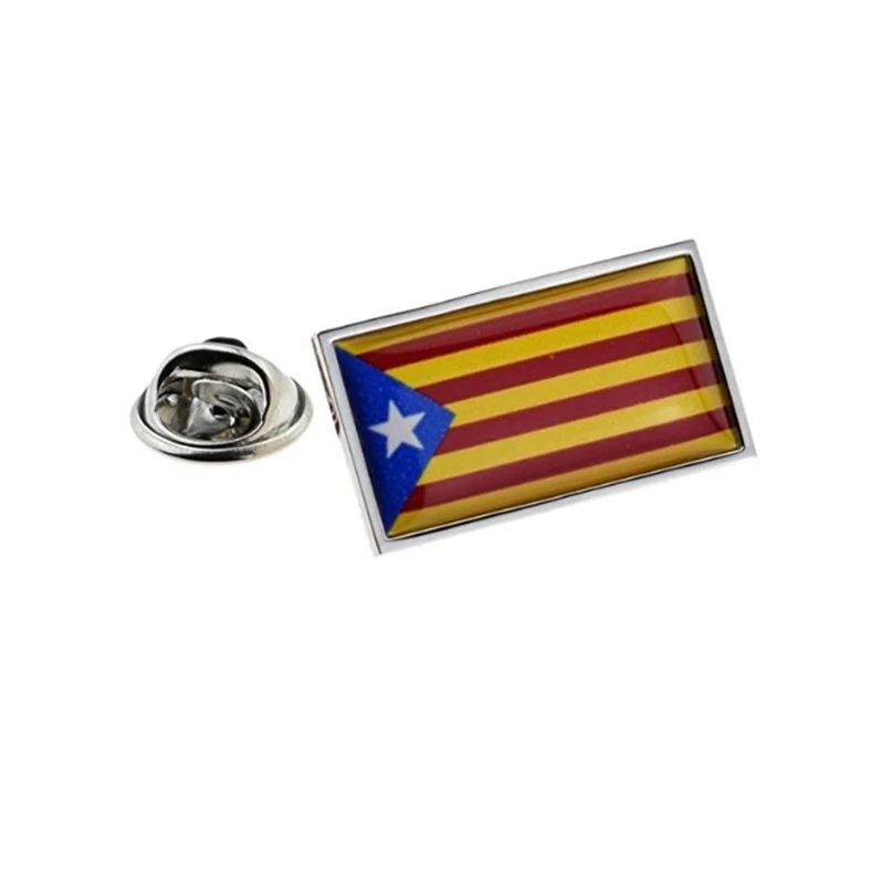 catalunya flag lapel pin