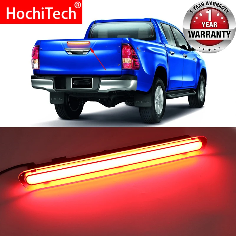 

LED Bumper Light Rear Tail Light Rear Tunk Cover Stop Warm Lighting for Toyota Hilux Vigo Revo 2015 2016 2017 Pickup Car Parts