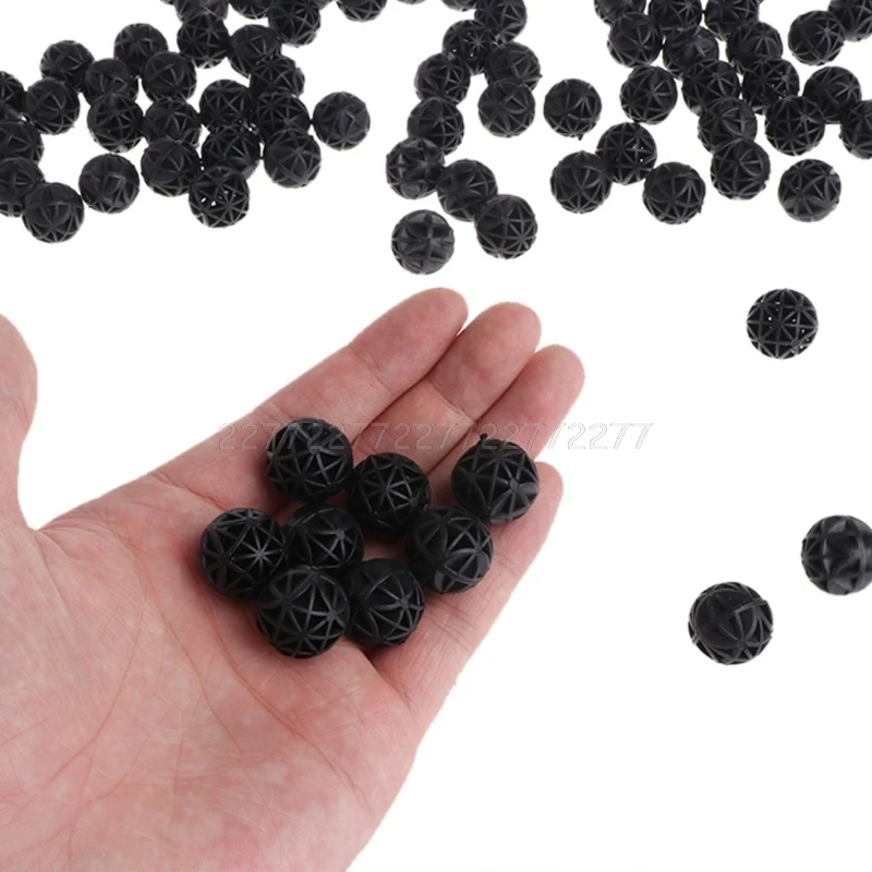 100 pcs 16mm Aquarium Bio Balls Filter Media Wet Dry Fish Pond Reefx O11 Dropship