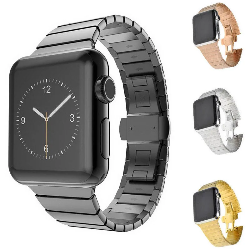 

Top Quality Stainless Steel Band for Apple Watch Band Series 1 2 3 4 5 Link Bracelet Strap for 38mm 40mm 42mm 44mm iWatch