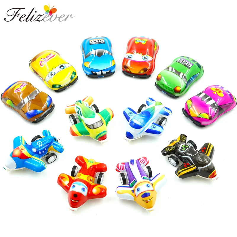 12 PCS Pull Back Mini Cars and Airplane Mix Set Kids Birthday Party Souvenir Pinata Fillers Gift Bag Party Toys Free gift