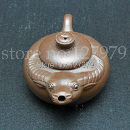 Bovine modeling  cattle  purple clay teapot  about  250ml  tea pot  puer  oolong tea kettle  teaset  Onsale