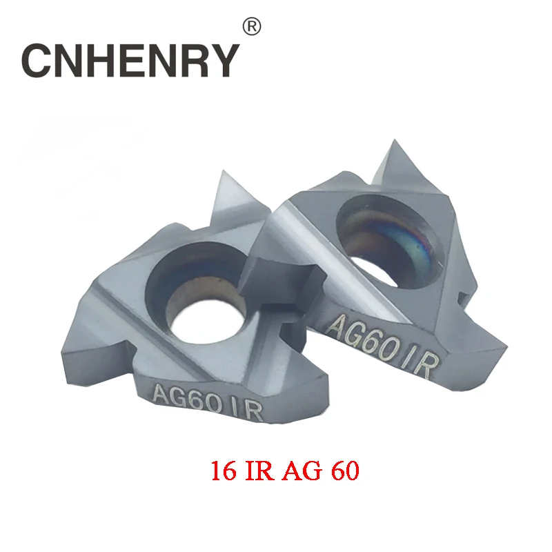 Indexable Internal Threading Inserts Carbide Inserts 16IR AG60 Lathe Cutter For Thread Turning