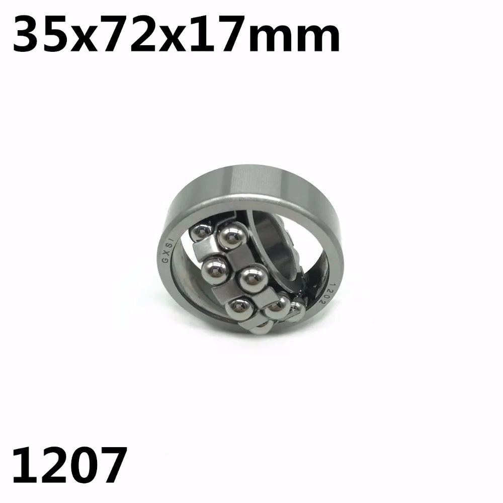 1pcs 1207 35x72x17 mm Double Row Self-aligning ball bearing High quality