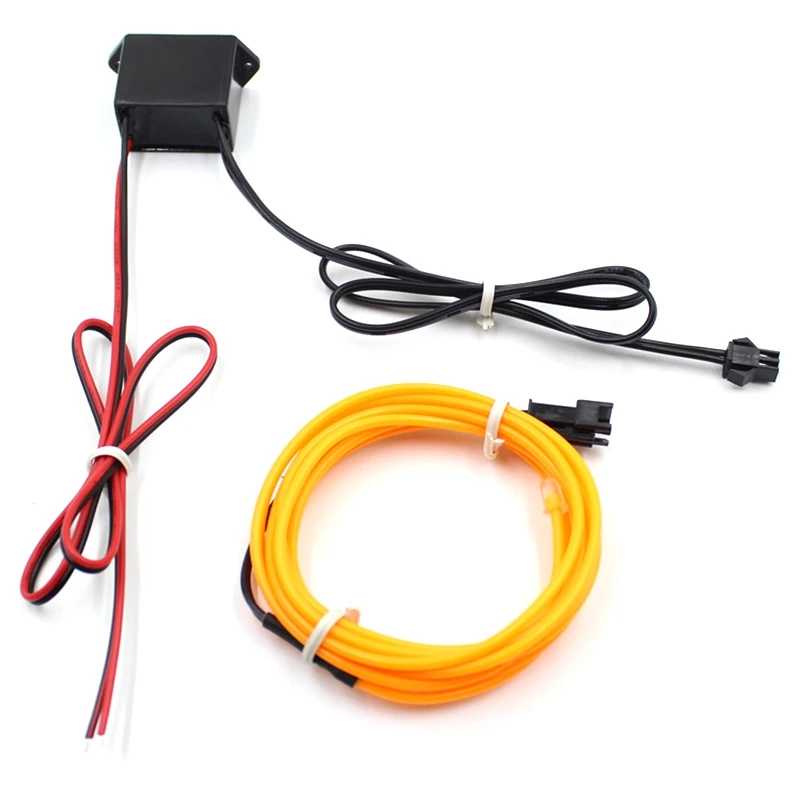 1/2/3/5/10M EL Wire With DC12V Controller Neon Light LED lamp Flexible Twinkle Glow Rope Tube Wire Waterproof LED Strip