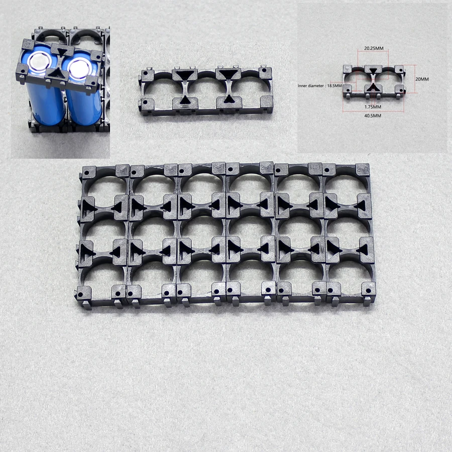 10 قطعة/الوحدة 18350 18500 18650 بطارية مزيج قوس 1 مشترك 2 العالمي ABS لهب مزيج من قوس ثابتة