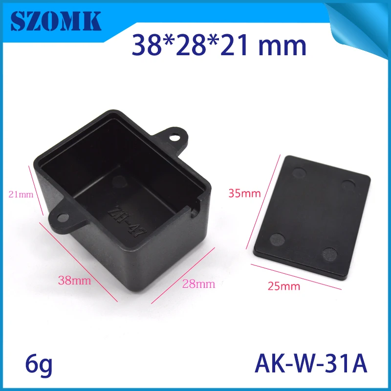 

25Pcs 38*28*21 mm SZOMK wall mounting small plastic enclosure for electronics project instrument housing case