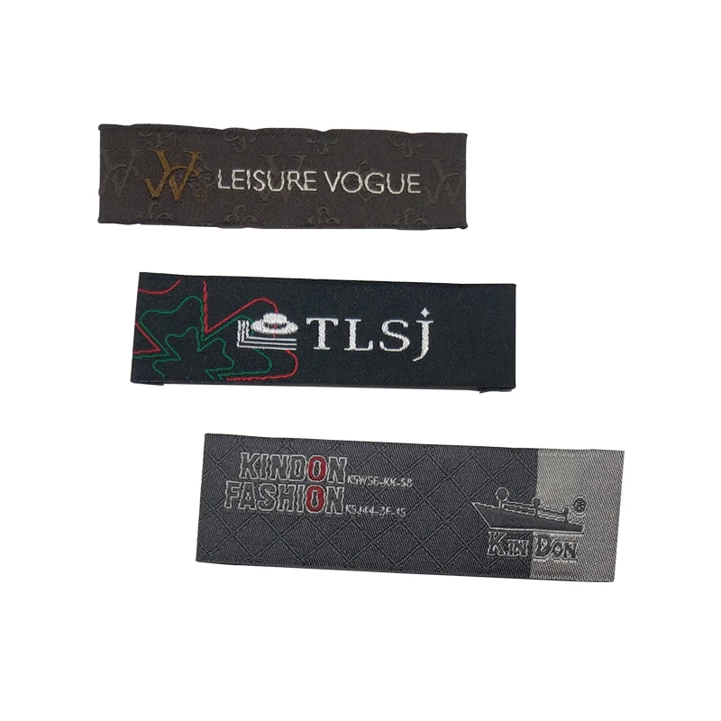 Free Shipping Customized Garment Woven Labels Satin Woven Label Brand Logo Garment Labels For Clothing