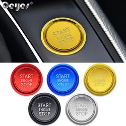 Ceyes Car Styling Sticker accessori anello Auto Engine Start Stop pulsante Cover Case per Audi A6 B8 A6L Q5 8R A4 C7 B9 A7 BT 2018