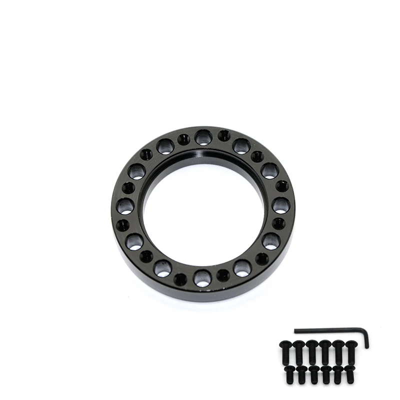 

Universal Steering Wheel Hub Spacer 12MM Steering Wheel Hub Boss Kit Adapter Spacer Black