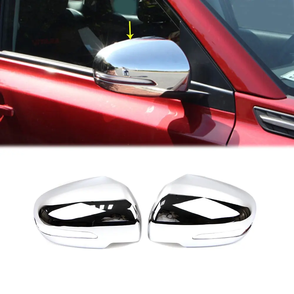 

ABS Chrome Side Wing Mirror Cover Rearview for Suzuki Vitara Escudo 2015 2016 2017 2018 Exterior Molding Trim