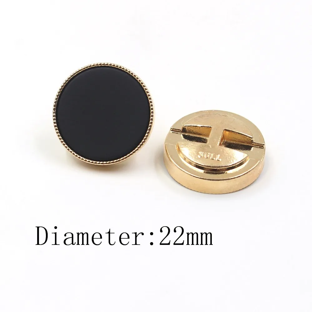 20mm 22mm 27mm 10pcs/lot Point oil metal buttons gold sweater coat decoration shirt buttons accessories DIY A-19512-510