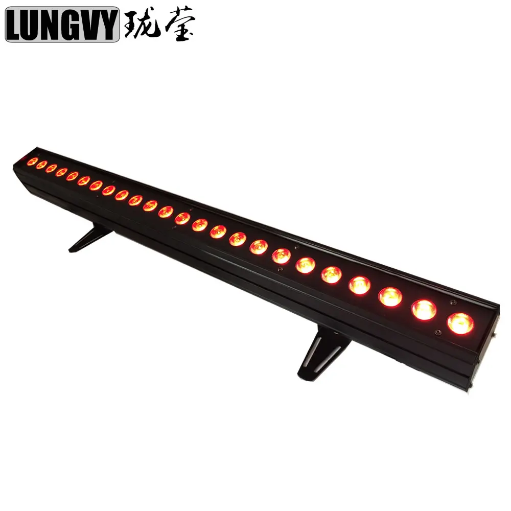 

Free Shipping Led Wall Washer Lights 24x10W RGBW 4IN1 Indoor Led Light Bar DMX Dj Disco Party Show Effect Stage Projectors