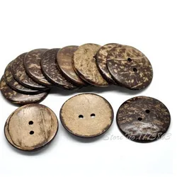 50 Pcs 25mm  2 Holes Coconut Shell Buttons  , for Sewing, Scrapbooking Crafts , 7NK81