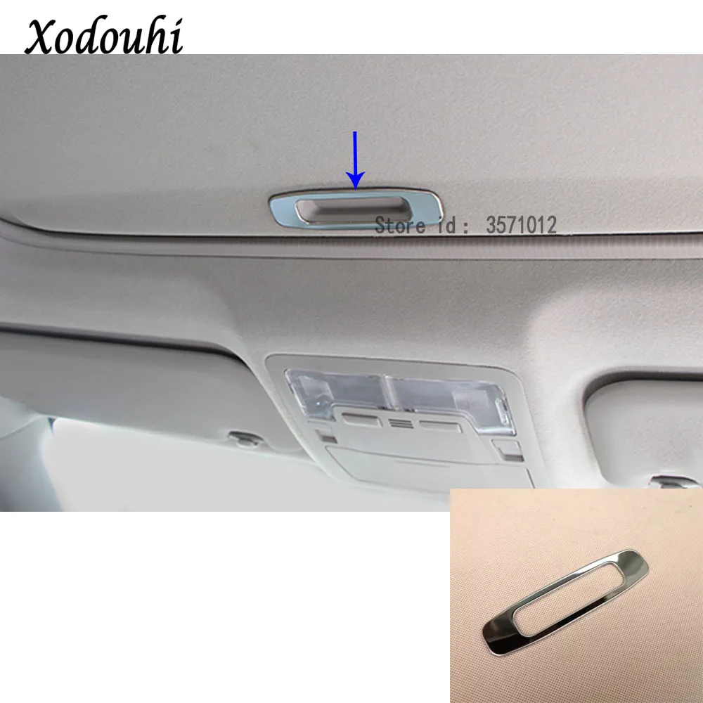 For Toyota Corolla Altis 2014 2015 2016 Car Body Door Detector Inner Trim Stainless Steel Sunroof Skylight Roof Frame Lamp Hood