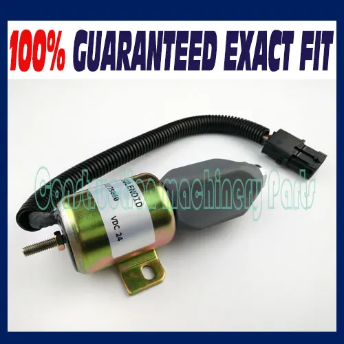 332/J5060 For JCB Fuel Shutoff Solenoid JS130 JS160 JS180 JS240 JS260 24V