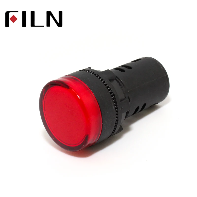 AD16 22mm signal LED power indicator light plastic red green blue white yellow 12v 24v 220v