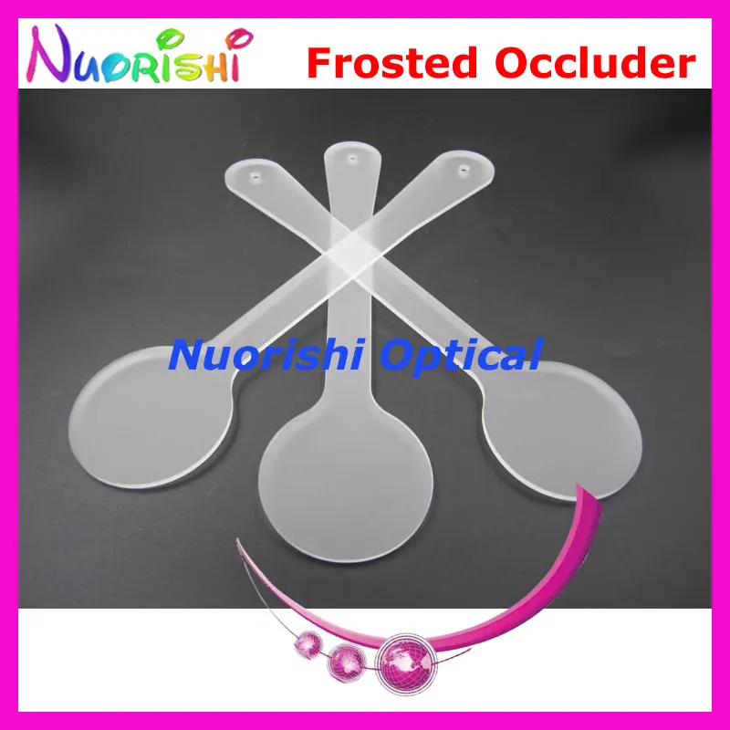 1pcs Professional Frosted Translucent Acrylic Ophthalmic Eye Occluder Eye Exam Tool 205B