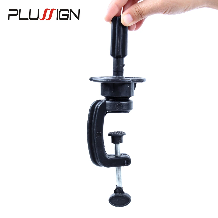 High Quality Training Mannequin Head Stand Holder 1 Piece Adjustable Plastic And Metal Desk Table Clamp Stand On Sale