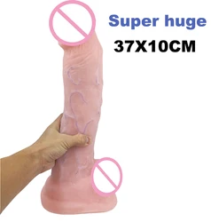 Amazing 37*10CM Big Penis Super Huge long Dildo horse Giant Dildo, Monster Dildos Thick Big Dildo, Adult game Sex Toys for Women