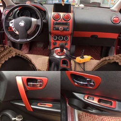 Car-Styling 3D/5D Carbon Fiber Car Interior Center Console Color Change Molding Sticker Decals For Nissan Qashqai 2006-2015 J10