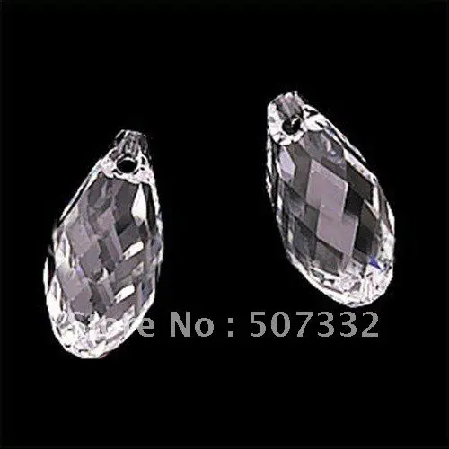 

Free shipping Wholesale Top Quality 6x11mm Crystal 6010 Briolette/Tear Drop Pendant Beads Clear White Earrings Necklace 100pcs