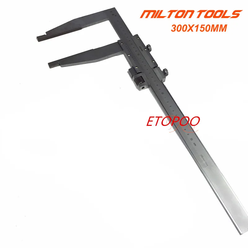 Wysokiej jakości 0-300mm ciężkich Vernier Caliper 12 cal vernier suwmiarka z 150mm długi szczęki 300x150mm stali nierdzewnej