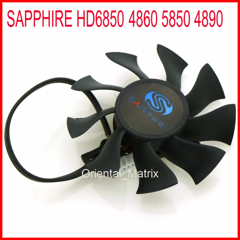 FD8015H12S DC12V 0.0.32A 75mm Fan For Sapphire HD6850 HD4860 HD5850 HD4890 Graphics Card Cooling Fan 4Pin