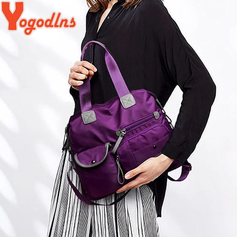 Yogodlns New Arrival Nylon Women Messenger Bags Casual Large Capacity Ladies Handbag Female Crossbody Shoulder Bags Waterproof