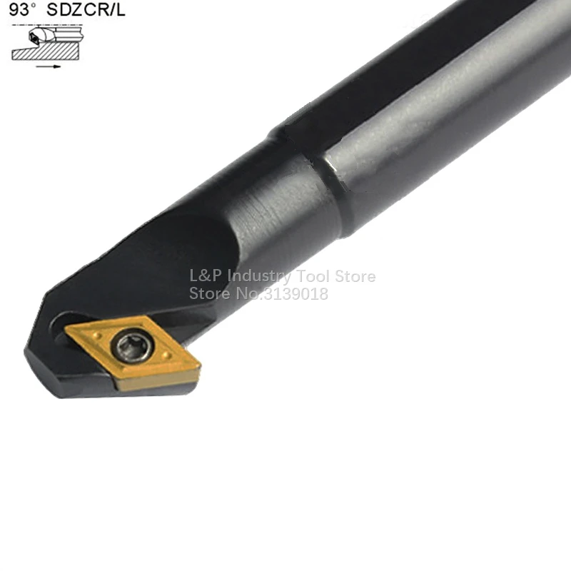 New Internal Turning Tool Cutting Edge Angle 93 16mm S16Q-SDZCR11 S16Q-SDZCL11 Boring Bar Toolholder Not Including Blade