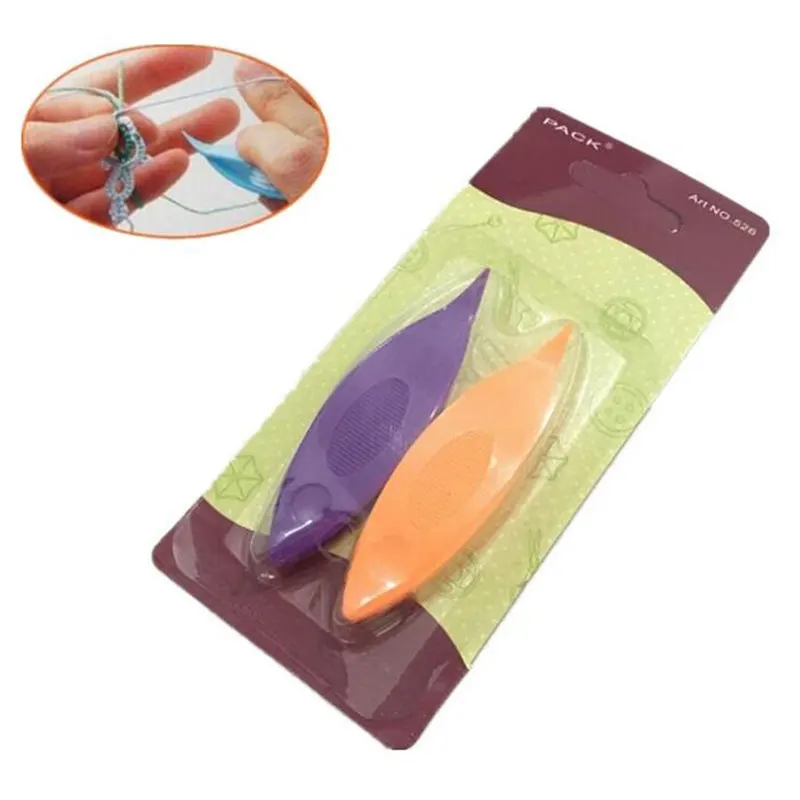 2Pcs Hand Lacemaking Craft Tool Plastic Tatting Shuttle AA7792